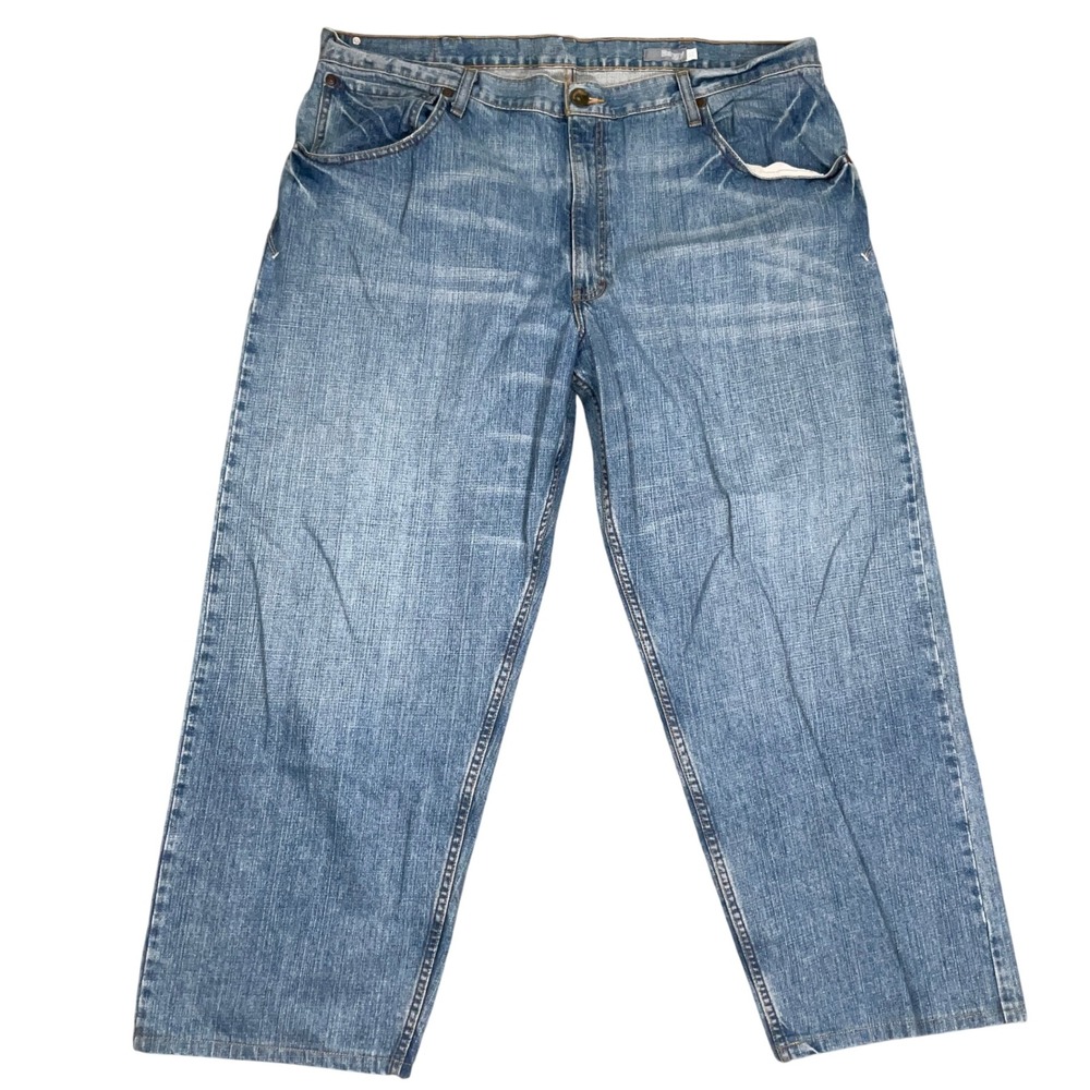 SilverTab Baggy Jeans Mens 42x30 Light Blue Relaxed Wide Leg Street Wear Skater